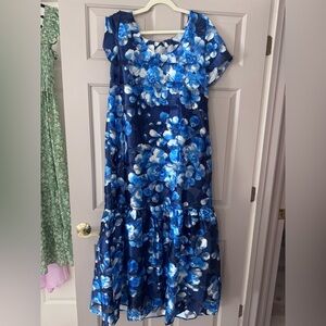 Sugarlips Abay Floral Dime Organza Maxi Dress